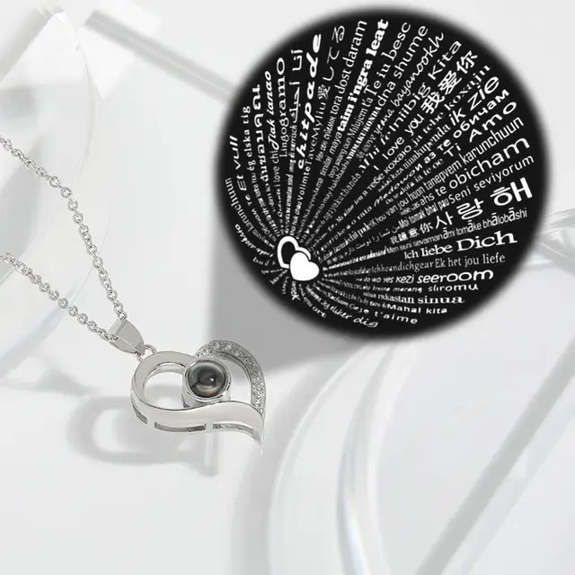 COLLIER AMOUR EN 100 LANGUES BEST WISHES